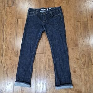 Spykar Aleeza Trendy Dark Wash Low Rise Straight-Leg Stretchy Indie Jeans. 34